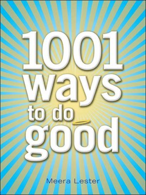 cover image of 1001 Ways to Do Good